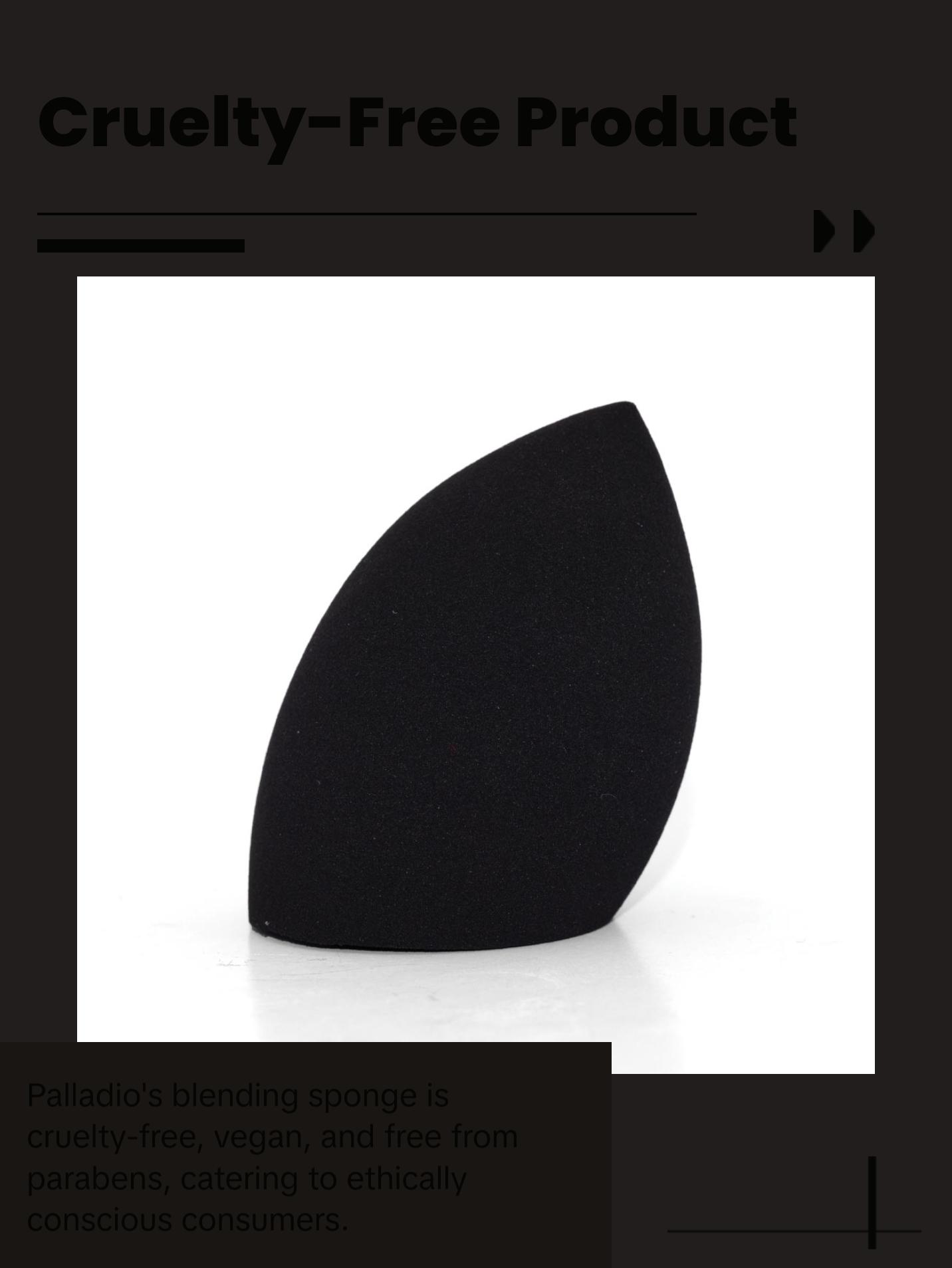 Palladio Makeup Blending Sponge - Ultra Soft Latex Free Teardrop Shape for Flawless Application & Airbrushed Finish - Cruelty Free Vegan Beauty Tool