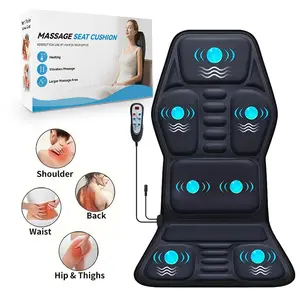 Full Body Massage Seat Cushion with Heat, Vibration Massage Mattress Pad for Shoulder Back Waist Hip & Thighs Relief, Portable Chair Massager for Home Office Use, Relax Sore Muscles & Tension, Ideal Gift for Parents Family