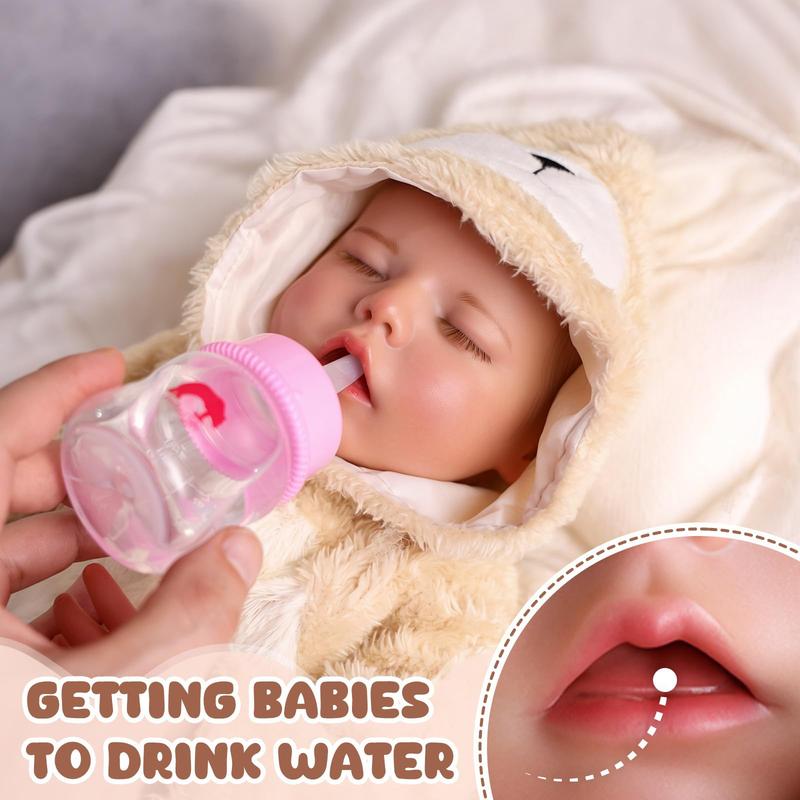 BABESIDE Reborn Baby Dolls - 17/20 Inch Cute Soft Vinyl Realistic Baby Doll Girl Poseable Smiling Real Life Rebornbabydoll with Complete Accessories for 3+ Years Old Gifts