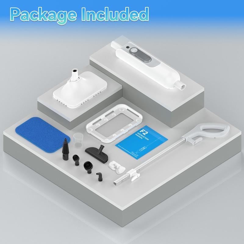 [FebFaves]10-in-1 Portable Handheld Steam Mop Cleaner, 212℉ High-Temperature Cleaning and Sanitizing Household Mop for Floors, Tiles, Walls, Glass, and Stubborn Grease.