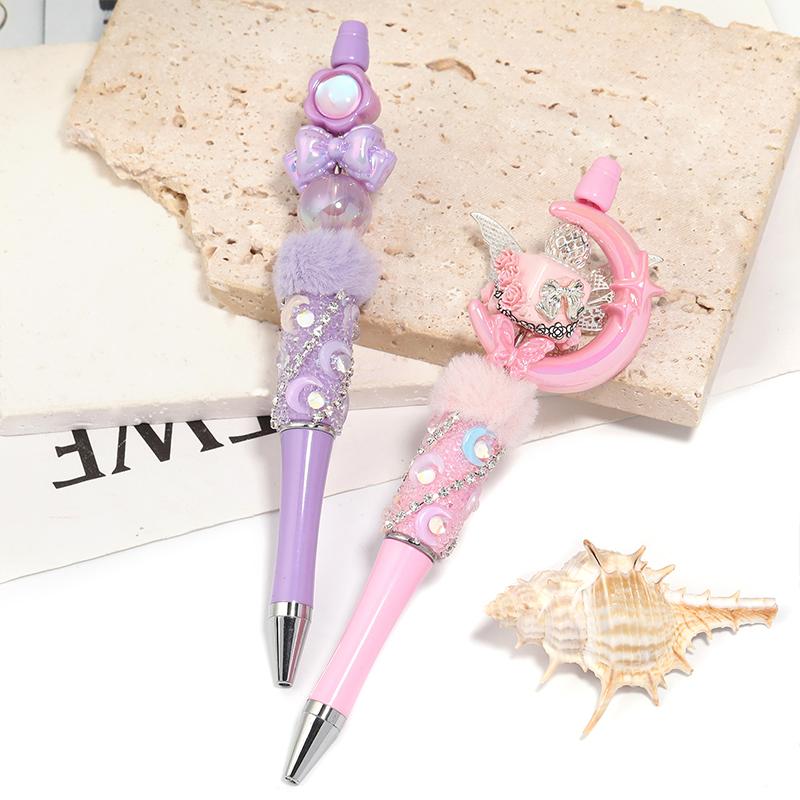 【P286】5pcs-5 Different Designs-Moon,Pearl,Heart ,Lens diy pens