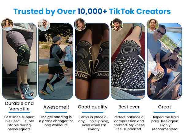 UGEM 2 Pack Knee Braces for Knee Pain, Compression Knee Sleeves with Patella Gel Pad & Side Stabilizers,Workout Sports Knee Braces for Women & Men, Pain Relief for Meniscus Tear, ACL & Arthritis Pain Relief