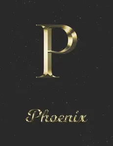 USED-Phoenix: 1 Year Daily Planner (12 Months) - Yellow Gold Effect Letter P Initial First Name - 2020 - 2021 - 365 Pages for Planni by Dayplanners, Goldy