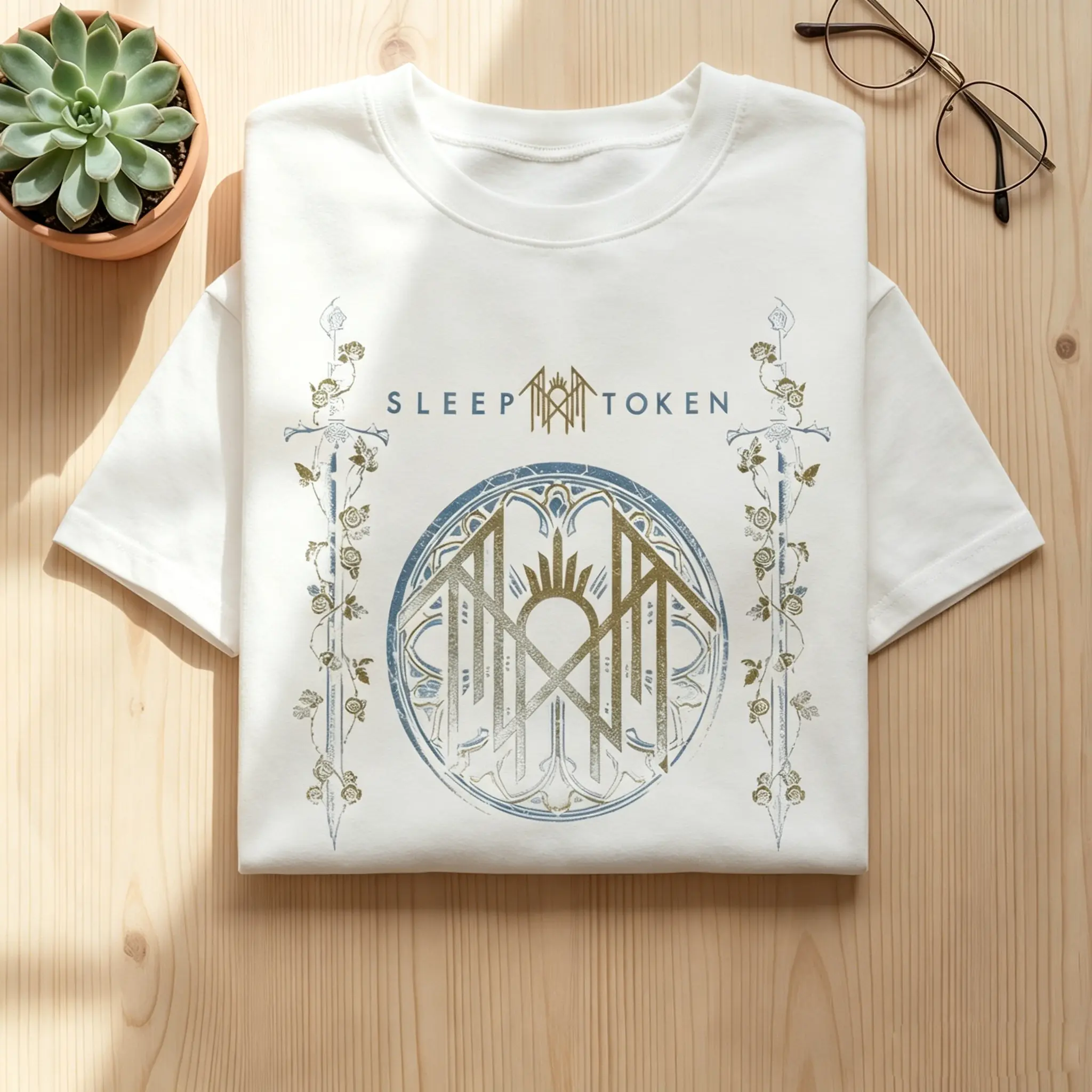 Women's Fashion Sleep Token "I Thought I Got Better" Graphic Tshirt - Short Sleeve, Round Neck, Loose-Fitting, Unisex Cut, Micro Elastic, Edgy Graphic, Casual Pullover, Everyday Wear for Fall & Summer, Non-Dry-Cleanable, Expandable