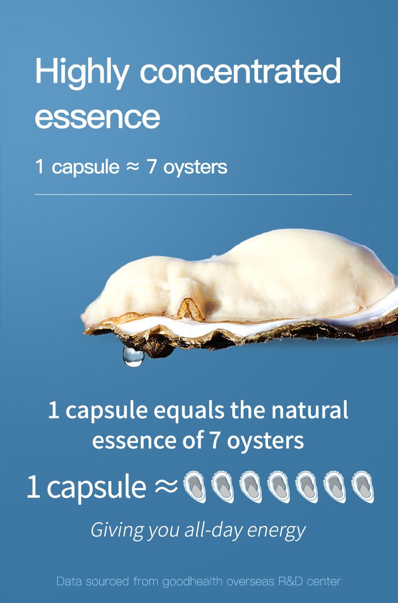 Goodhealth Oyster Plus-Men's Vitality-Premium Oyster Extract Capsules with Zinc+Arginine+Taurine-Reproductive and Immune Support- Heart&Liver Health, Muscle Growth-Blood Circulation-Dietary Supplement-New Zealand Made-GMP-60 Capsules Goodhealth Oyster Plus-Men's Vitality-Premium Oyster Extract Capsules with Zinc+Arginine+Taurine-Reproductive and Immune Support- Heart&Liver Health, Muscle Growth-Blood Circulation-Dietary Supplement-New Zealand Made-GMP-60 Capsules