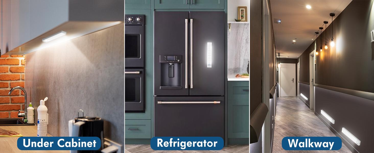 Under Cabinet Lights, LED Closet Lights with Motion Sensor Indoor, USB-C Rechargeable Counter Night Lights, Wireless Remote Kitchen Lights, Dimmable Lights for Home Decor, Kitchen, Stairs & Wardrobe Lighting, St. Patrick's Day Lights, Mother's Day Gifts