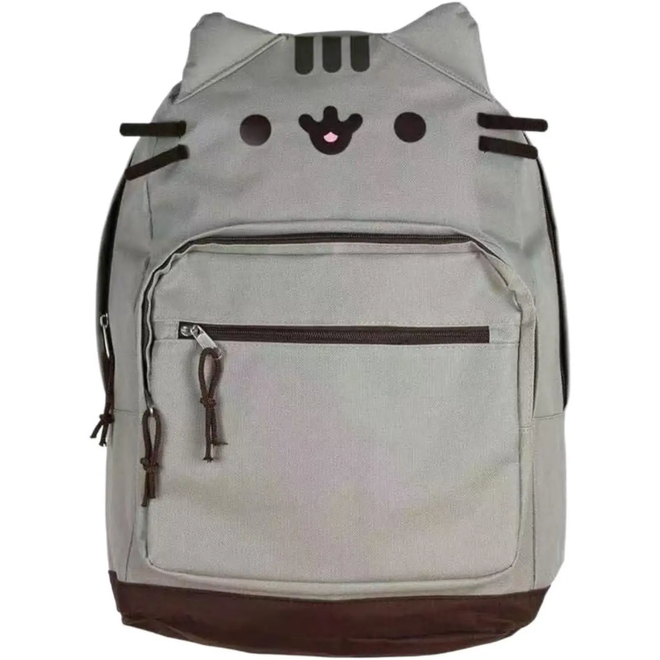Cat Face Polyester Bookbag - Adorable Kawaii School Bag with Cat Ears, Lightweight, Cute Backpacks for School, Ideal for Daily Travel (Sports & Outdoor Gym Accessory), School Backpack