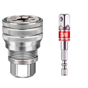 Adjustable Universal Socket Wrench, Manual Socket Wrench, Multifunctional Sleeve, 10mm-19mm Universal Sockets Tools for 3/8" Drive Ratchet Torque Wrench and Power Drill