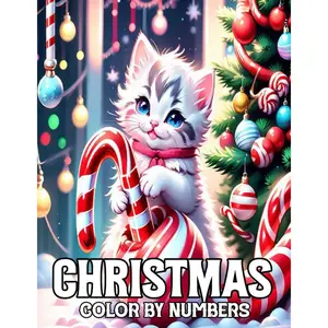 Christmas Color By Numbers: Large Print 50 Page Christmas Color By Number Coloring Book Adult & Seniors, Gift For Men & Women (Christmas Color By Number Book) Paperback – September 11, 2024