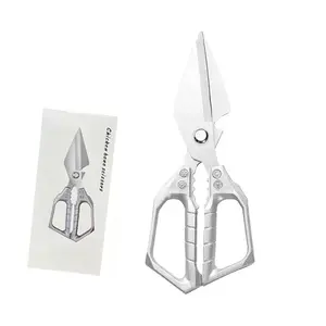 Kitchen Scissors Heavy-Duty Poultry Shears That Effortlessly Cut Through Bones, Fish, Veggies & Nuts Stainless Steel All-Purpose Scissors, Kitchen Shears