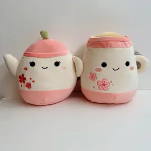 2 pc Squishmallows 2026 Easter Squad 8" Algernon the Tea Cup and Thea the Teapot