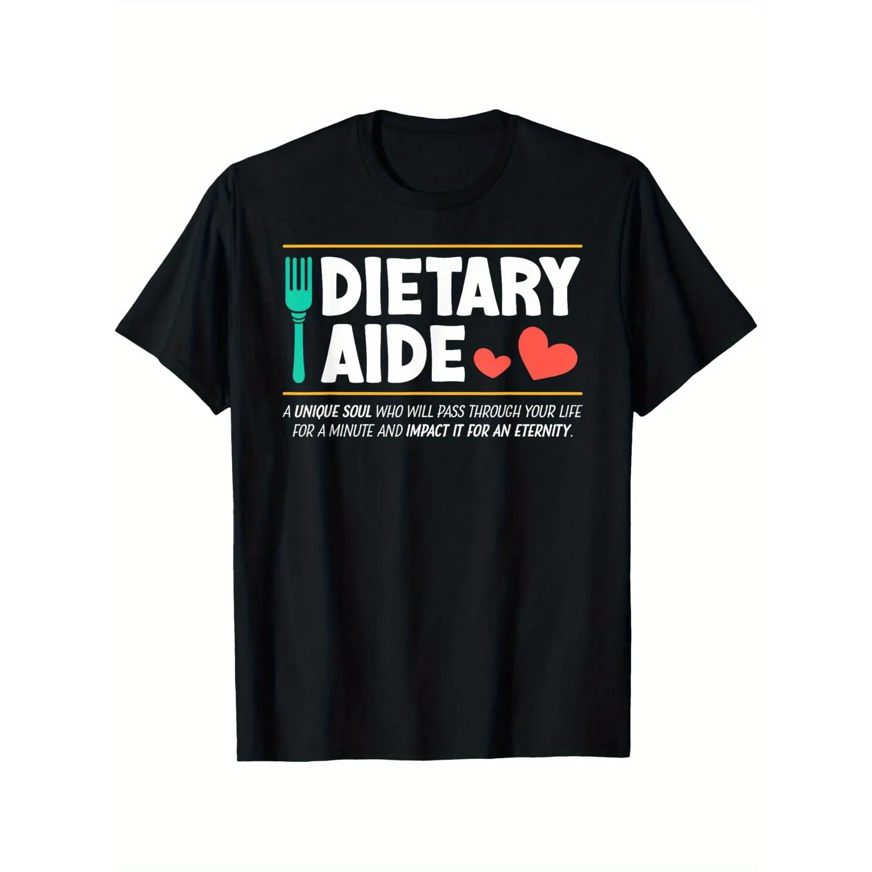 [100% Cotton] 100% Cotton Men's Dietary Aide Definition Graphic T-Shirt - Lightweight 180g 100% Cotton, Breathable Loose Fit Casual Tee with Humorous Food Print for Summer Hiking & Casual Attire (XL-XXXXXL), Outdoor Apparel, Relaxed Style Shirt, Machine W