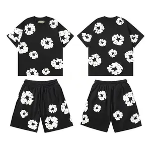 Y2K Jeans Shorts American Street Trend Fashion Women's Kapok Print Pants Summer Unisex Sports Casual Beach Plus Size Multiple Colors Denim Tears - Womenswear, Suits Clothes Top Trouser Gamis Streetwear