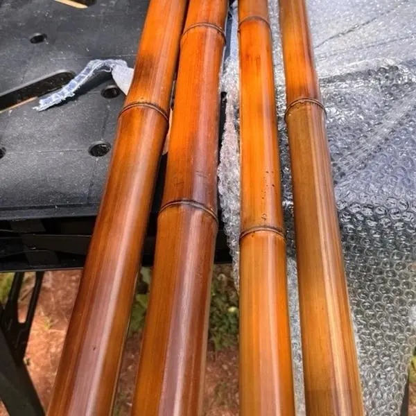 2” x 4’ Eco-Friendly 100% Natural Bamboo Fire Cured by Hand Sourced Locally in NC Sustainable Material