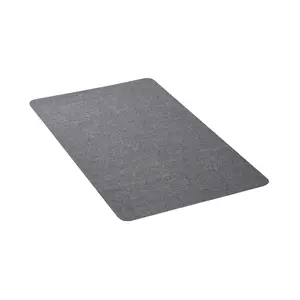VEVOR Chair Mat, 55 x 35-inch Office Chair Mat for Hard Floors, Floor Protector for Rolling Chairs, Polyester Surface, Non-Slip & Easy to Clean, Smooth Glide Under Desk Rug for Home Office (Dark Grey)