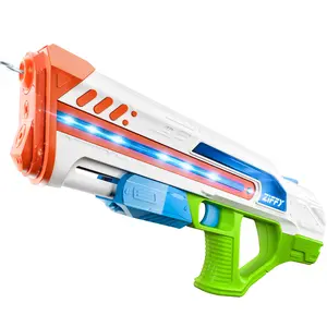 ZIFFY Electric Water Gun with LED, Automatic High-Power Squirt Guns for Adults Kids, Long Range, Auto Water Blaster, Summer Outdoor Swimming Pool, Backyard, Beach Water Game Fighting Play Pool Toys