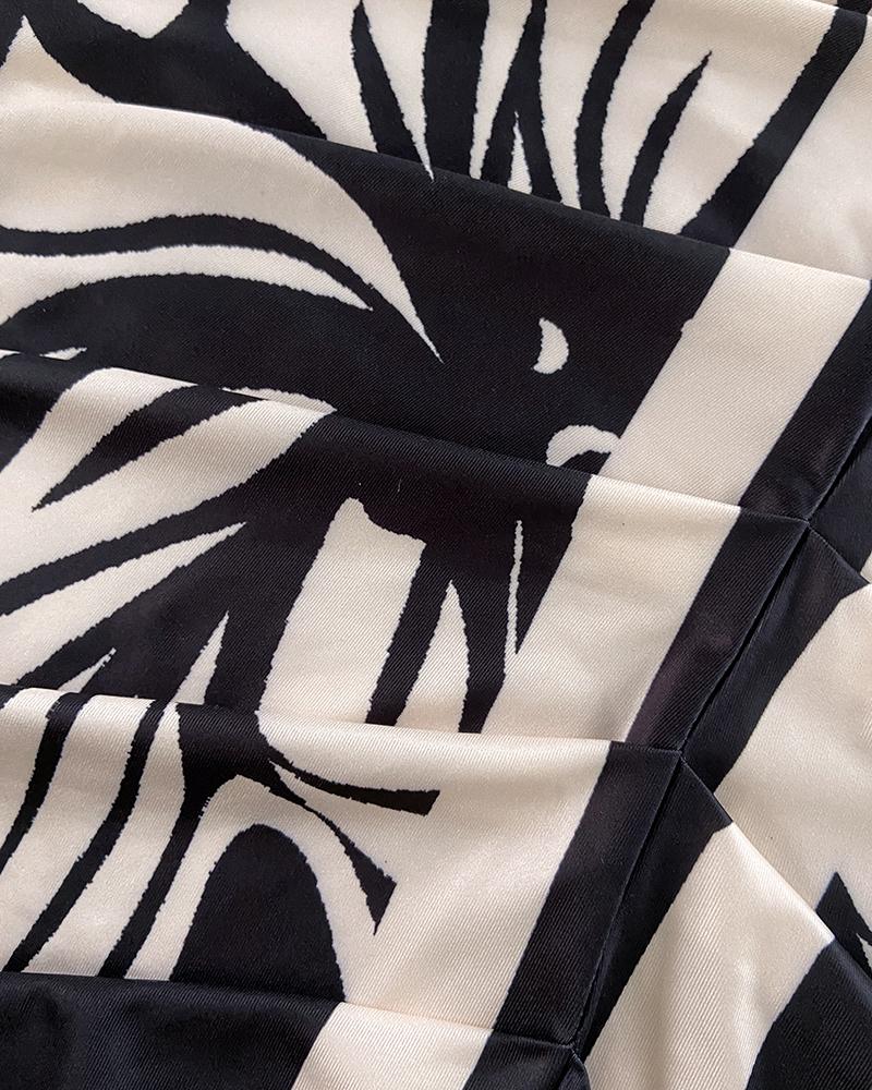 ChicMe 2026 Women's Floral Print V Neck Short Sleeve Ruched Dress/Goddess Dress Casual Waist Wedding Guest Slit Midi Wedding Dress Womenswear