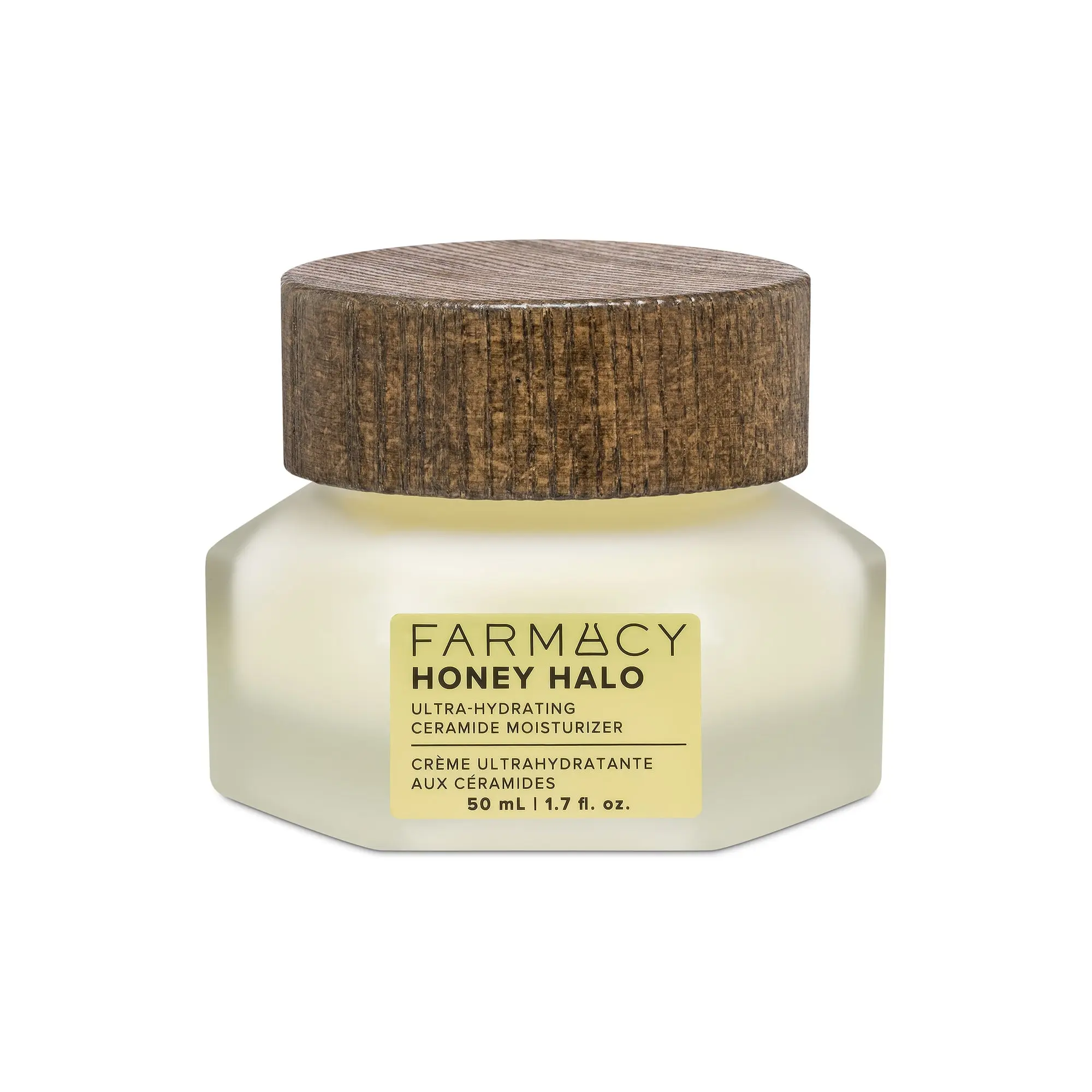 Farmacy Beauty Honey Halo Ceramide Moisturizer - Smooth Daily Moisturizing Blend Beauty Product with Shea, Hydration, Skin Repair, Comfort & Glow Up Benefits
