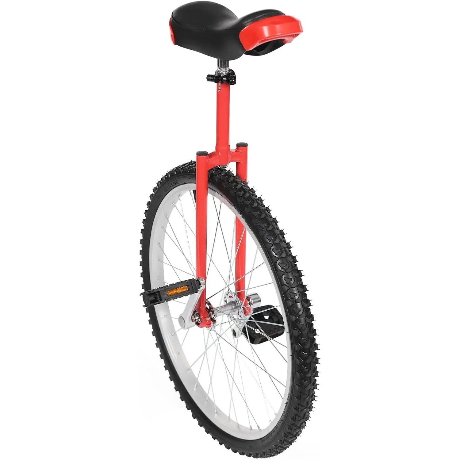 Modern Sturdy Steel Frame Unicycle, 16"/24" Rim, Rubber Anti-Slip PU Tire, 68-80cm/26-31inch Adjustable Seat, 4.5kg/9lbs Load Capacity, Ideal for Beginners, Cycling Enthusiasts (Balance Training)