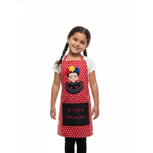 Kids Frida Kalo Art/Cooking Red Apron