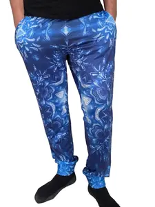 Akasha Garden Jan Kruse Entheos Vibrations Trippy Artwork Joggers with Zippered Pockets & Secret Waistband for EDM Rave Festival Fashion