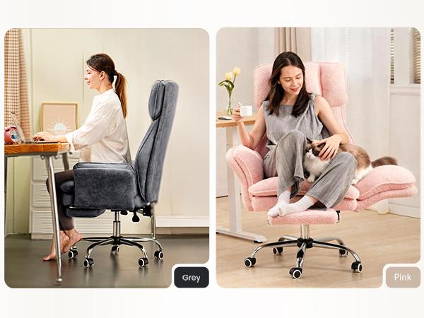 Big and Tall Gaming Chair with Footrest, 400lbs Ergonomic Office Chair - Flip Adjustable Armrests for Cross-Legged & Focus Modes, High Back Lumbar Support, Breathable Cloud-Soft Desk Chair for Home Office SpringStatements