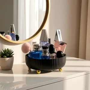 Perfect Gift Idea! Rotating Makeup & Perfume Organizer Tray - 360° Spinning Storage for Women, Girl