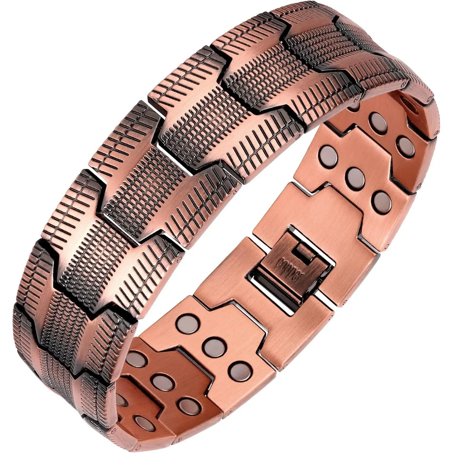 Copper Bracelet for Men, 3X Ultra Strength Magnetic Bracelets, 99.99% Pure Copper with 3500 Gauss Neodymium Magnets, Adjustable Hypoallergenic Bracelets Target Valentines Day 2026 tiktokshopbacktoschool