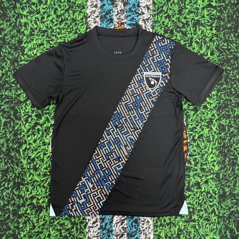 2526  Guateamala Home  Away Black  Short Sleeve Soccer Jerseys