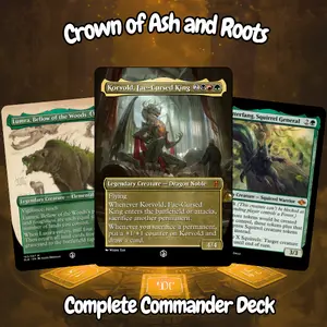 Crown of Ash and Roots Commander 100 Card Deck + Tokens | EDH Proxy