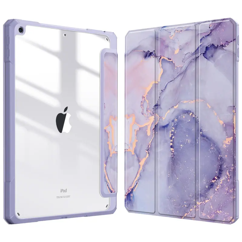 Fintie Hybrid Slim Durable Protective Casing for iPad 9th/8th/7th Gen 10.2" - iPad Covers with Microfibre Lining Interior, Pencil Holder, Cute Girl-Focused Design, Smart Tablet Computer Accessory