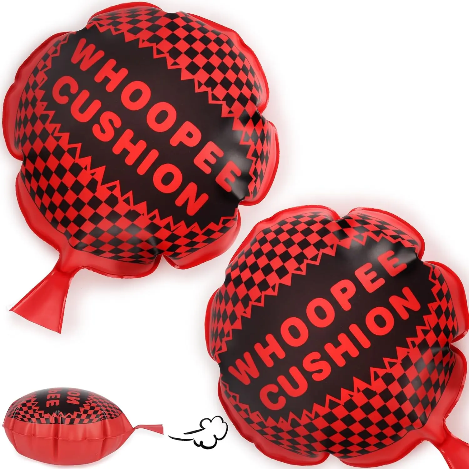 2 PCS Whoopee Cushions, 10 Inch Fart Bags Prank for Novelty Party Favors Kids and Adults Fart Pillow