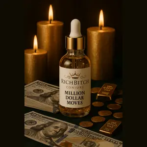 Million Dollar Moves Conjure Oil for Business Success, Wealth, and High-Level Opportunities