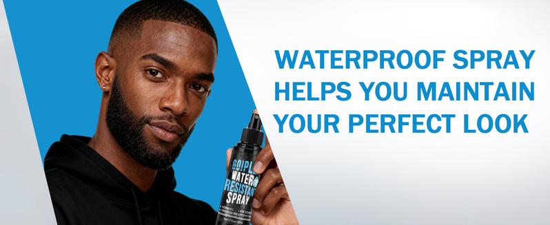 Hair Fiber Water Resistant Spray for Men - Hair Fiber Holding Sprays for Black Hairs Extra Hold - Barber Enhancement Spray for Mens Hair&Beard - Waterproof Hairline Enhancer & Volumizing Sprays