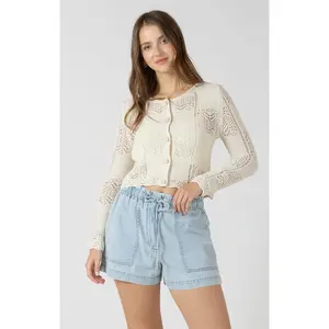 Pointelle Knit Cardigan (Dex)