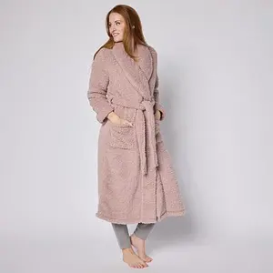 Comfort Code Cozy Sherpa Knit Belted Robe