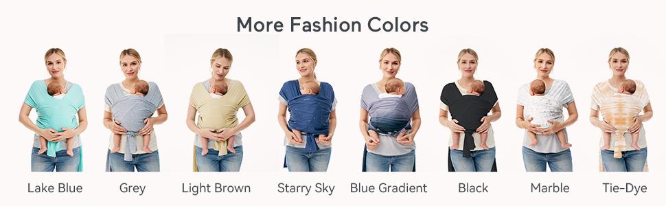 Momcozy Baby Wrap Carrier, All in 1 Original Breathable Baby Sling Lightweight Hands Free Baby Slings Adjustable Baby Carriers for Newborn up to 50 lbs