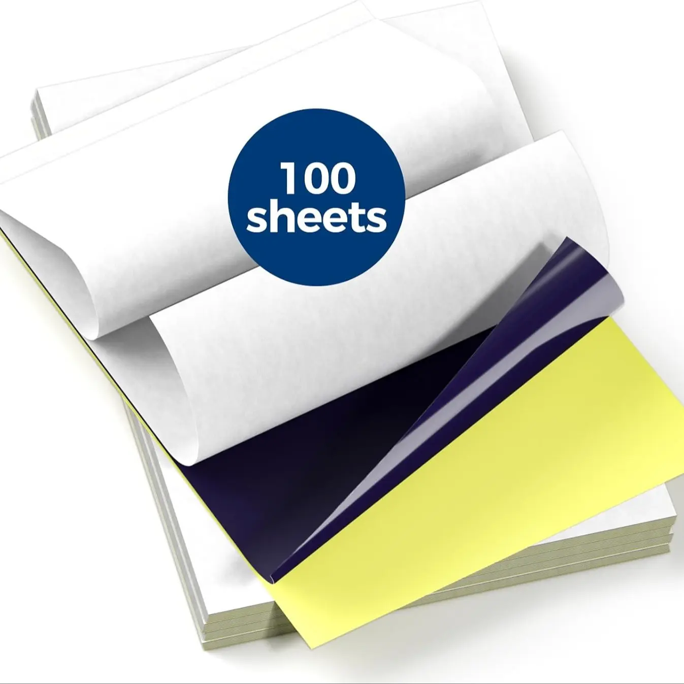 100 Sheets Tattoo Transfer Stencil Paper, A4 Size, Ultra-High Definition, Thermal Printer Compatible, Professional & Small Shops Use