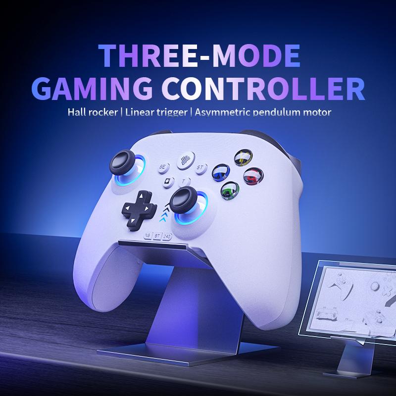 YUYIU Dawn Breaker No Stick Drift Wireless Pro Controller(Not ForXBox)  For PC Switch Steam with Hall Effect Sticks Linear Triggers Dual Vibration 6 Axis Gyro RGB Macro Buttons