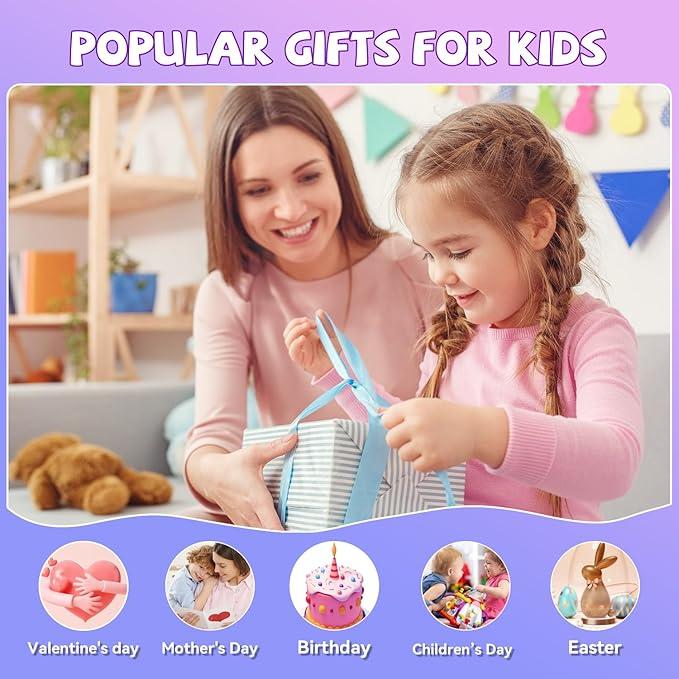 Mini karaoke machine with 2 microphones, wireless BT speaker,Bluetooth Speaker with LED Nightlight, Bluetooth party Pink karaoke