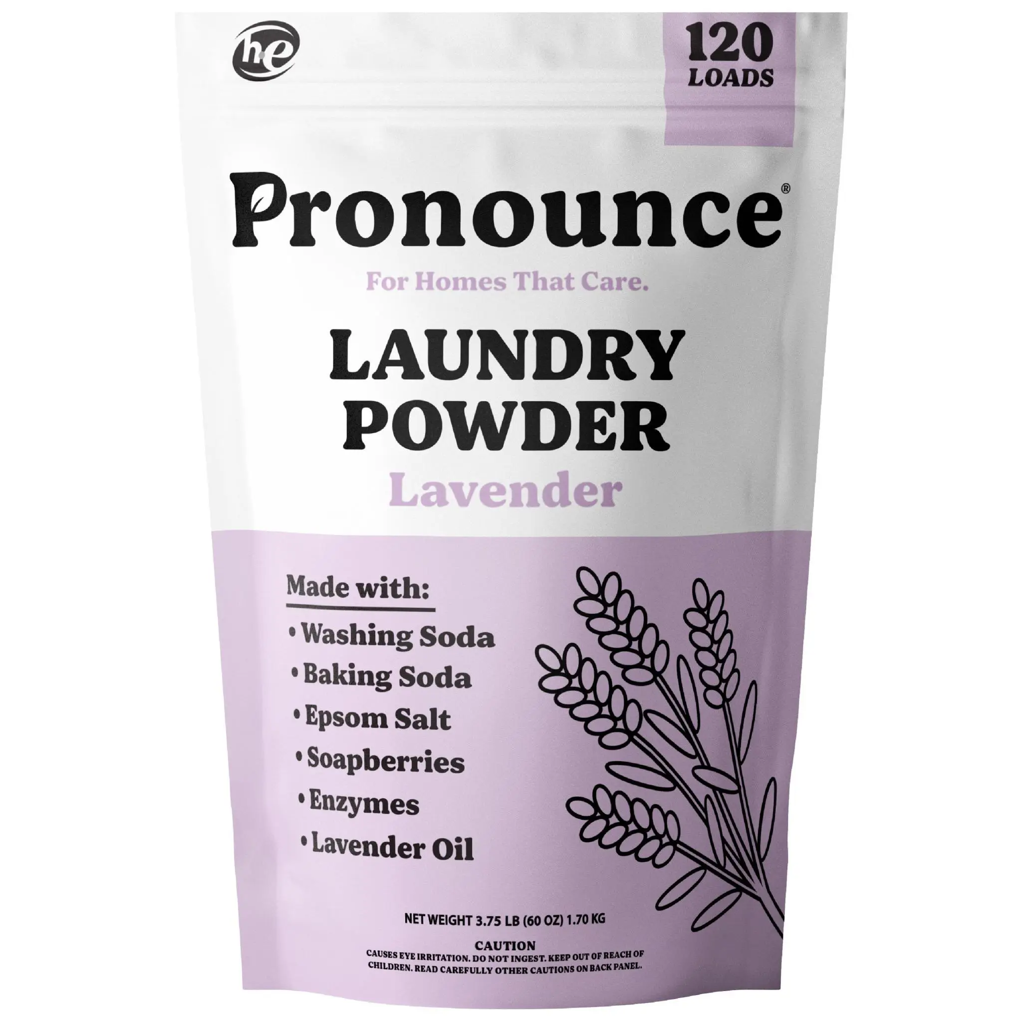 Pronounce Lavender Laundry Powder 120 Loads
