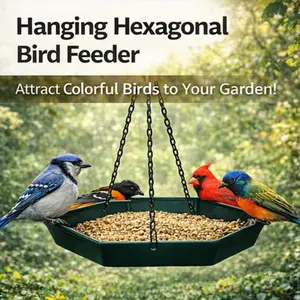 Hanging Bird Tableware Garden Hanging Bird  Outdoor Hanging Bird Plates in the Courtyard Green Plastic  birdfeeder shop Hummingbird with Ant Proof Ports feeder parrot toy foraging