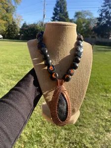 Soul Armor Series: Copper + Cosmic Beads Statement Necklace