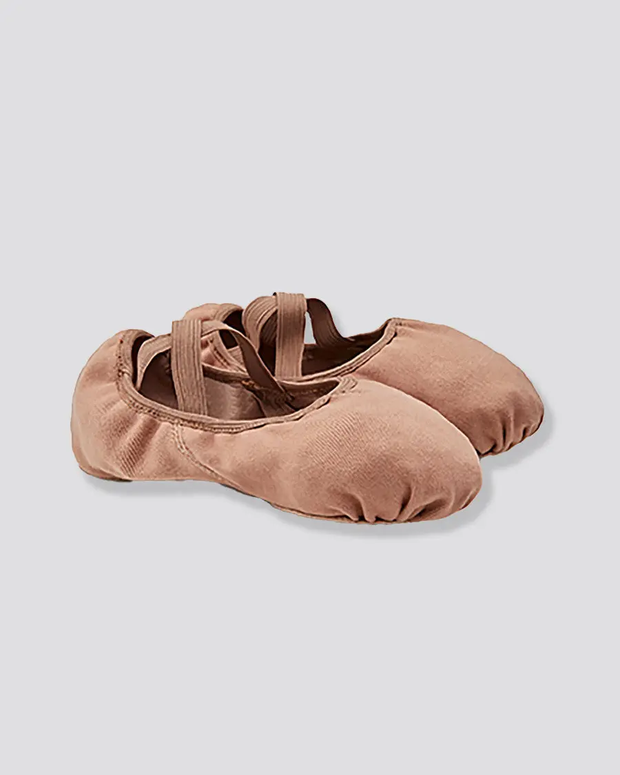 Women's Stretch Canvas Ballet Shoes, Flat Split-Sole Dance Slippers with Pre-Sewn Elastics for Enhanced Flexibility, Ballet Women's Dance Shoes, Full Range Of Motion, Pre-Sewn Wide Elastic Bands, Rehearsals, Secure Support, Performance, Slip On, Flexible,
