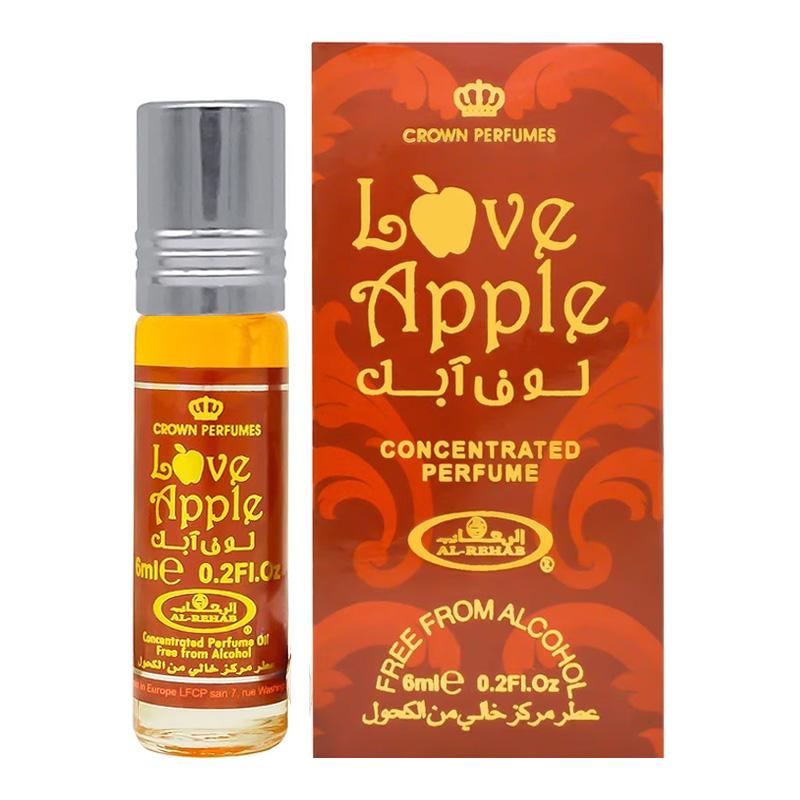 Al Rehab Love Apple for Women Concentrated Perfume Oil Rollerball, 6 Ml