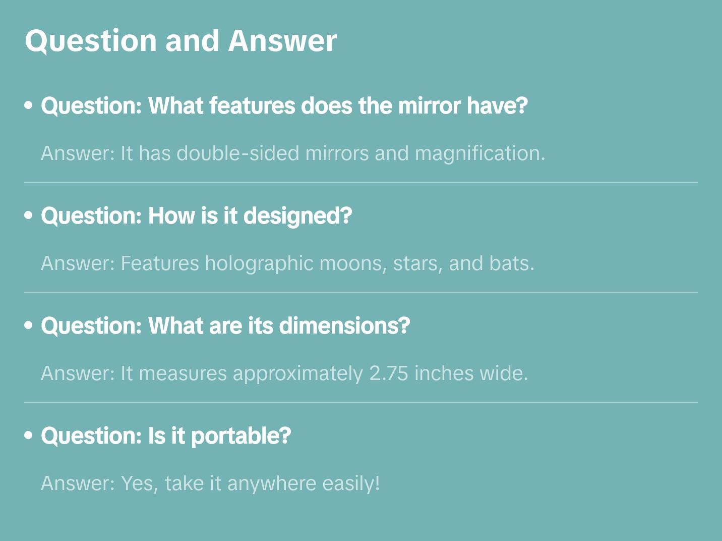 Black Moon Compact Mirror Holographic Moons and Stars Glitter 90's Nostalgia