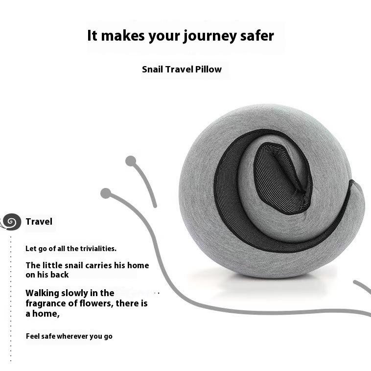 Soft Memory Foam Travel Neck Pillow U Shape Adjustable Support for Comfortable Sleeping on Plane Car Office Noon Break Aerodynamic Design