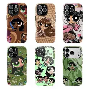 JIACC Vibrant Powererpuff Girls Pattern Phone Case Style4-6 For iPhone 17 ProMax Plus Air 16 15 14 13 12 11 X XR & SamsungS25 S24 S23 S22 Ultra, Best Gift, Lovely gift