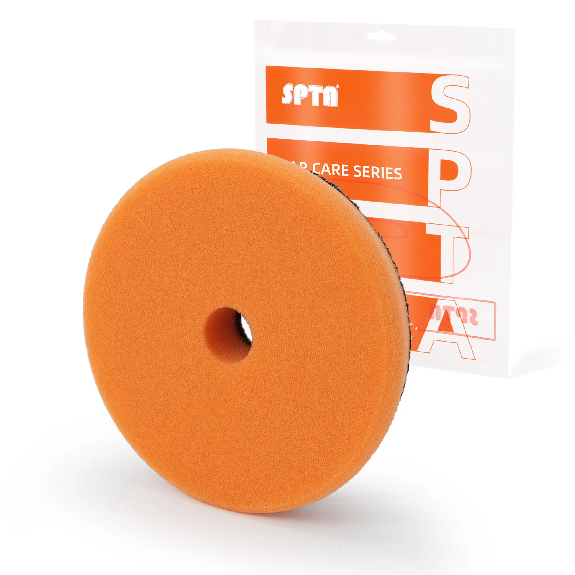 SPTA V2.0 Orange Heavy Cut Polishing Pad for Car Buffer Polisher Compound Polishing Sponge Pads Compounding, Polishing,Remove 1200#/1500# Sanding Marks