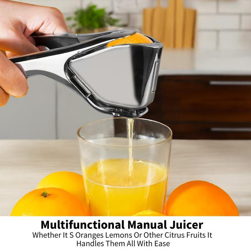 Handheld Stainless Steel Manual Juicer Squeezer, Heavy-Duty Lemon & Citrus Press, Easy to Clean Fruit Juicer for Kitchen Use,Kitchen Gift for Valentine’s Day